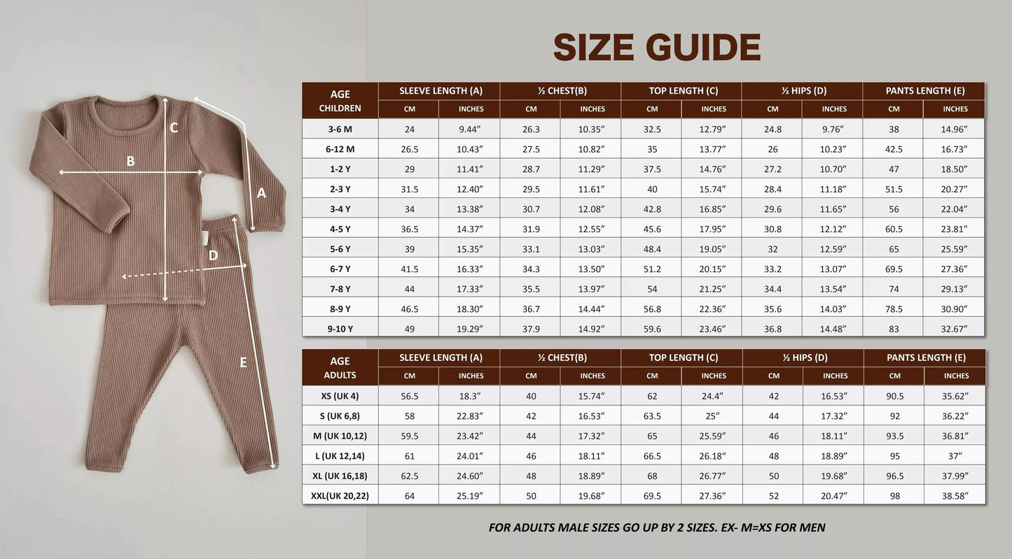 Rib pyjama // Sage World of Mina