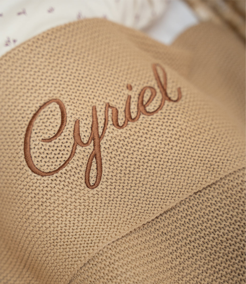 Babydeken basic knit - Hazel