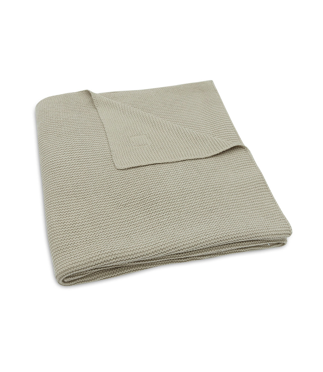 Baby blanket incl. name embroidery // Basic knit - Olive green