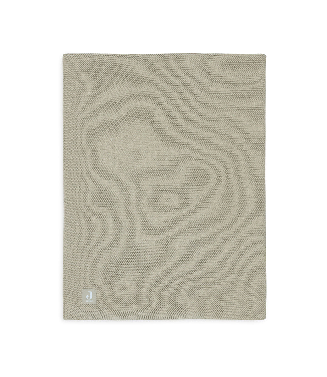 Baby blanket incl. name embroidery // Basic knit - Olive green