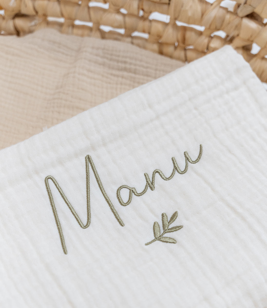 Blanket // Muslin fringe - Ivory