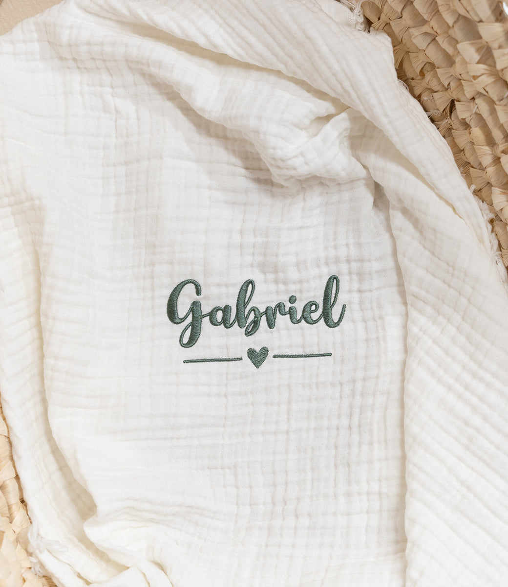 Blanket // Muslin fringe - Ivory