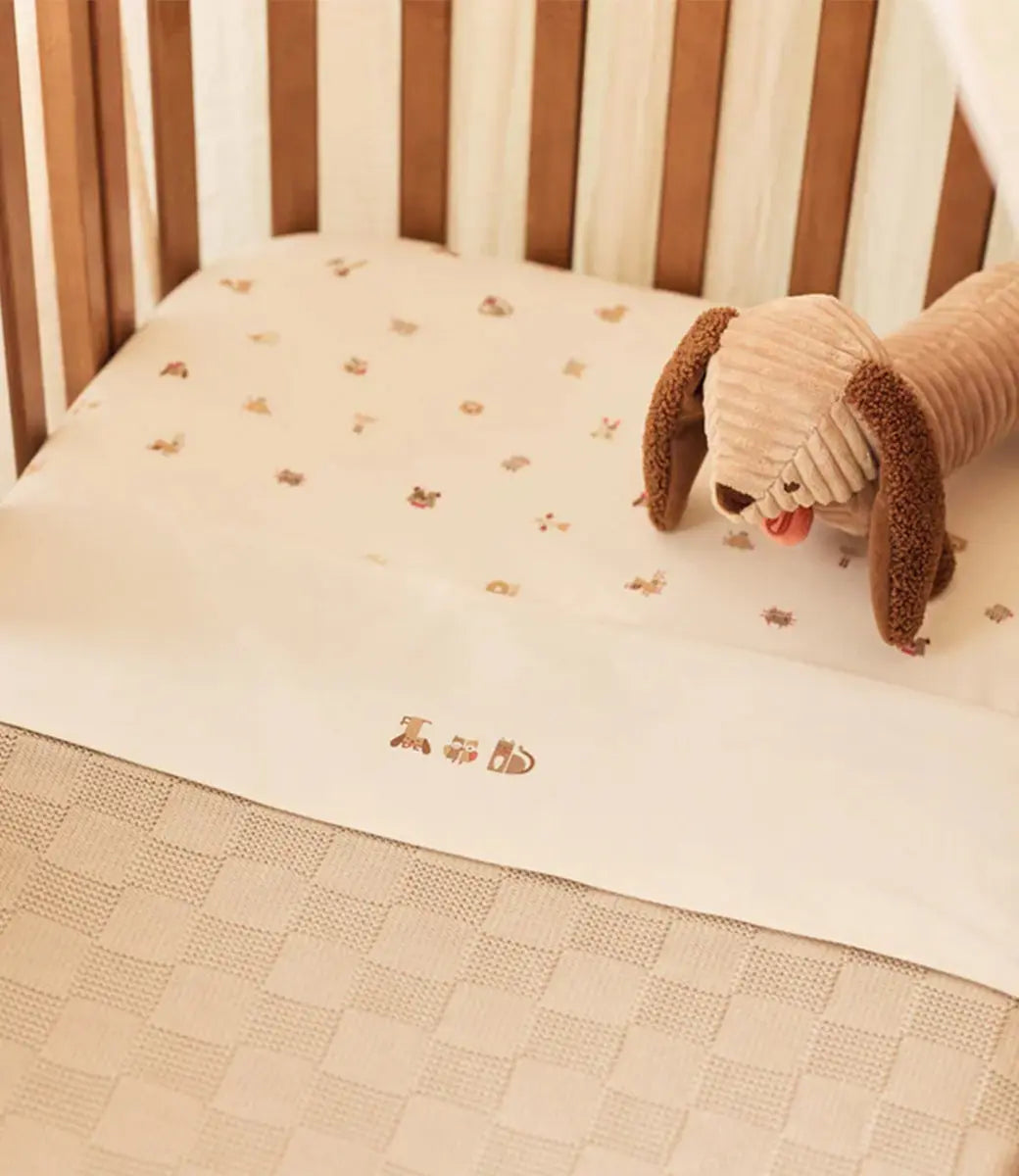 Hoeslaken 60x120cm - Animal friends Jollein