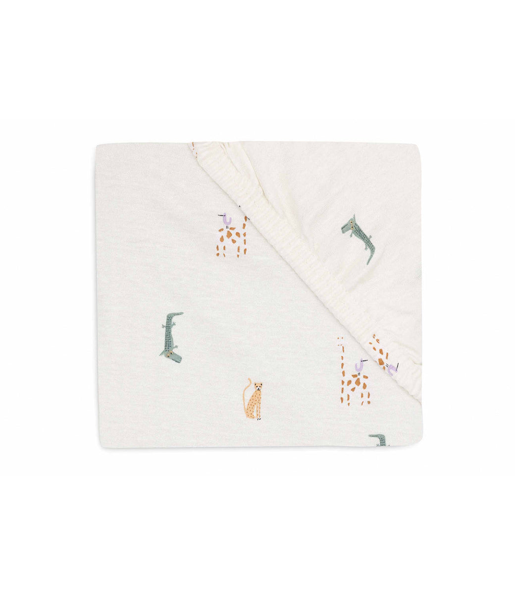 Fitted sheet Jersey 60x120cm - Leaf green (2 pack)