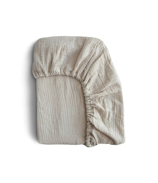 Muslin hoeslaken - Fog Mushie