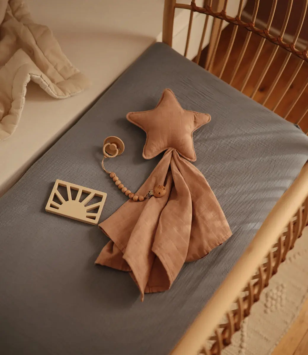 Muslin hoeslaken - Tradewinds Mushie