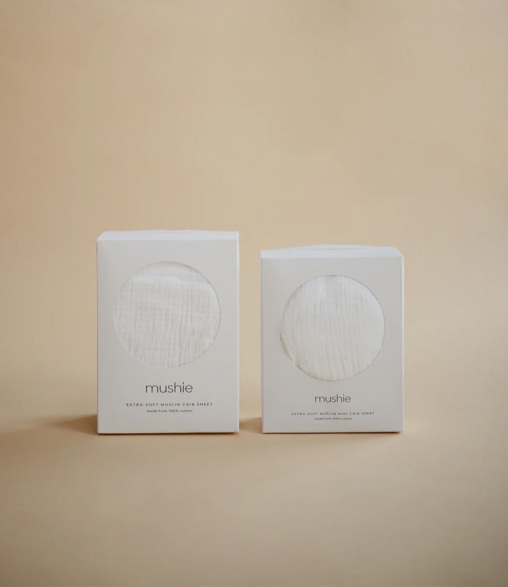 Muslin hoeslaken - White