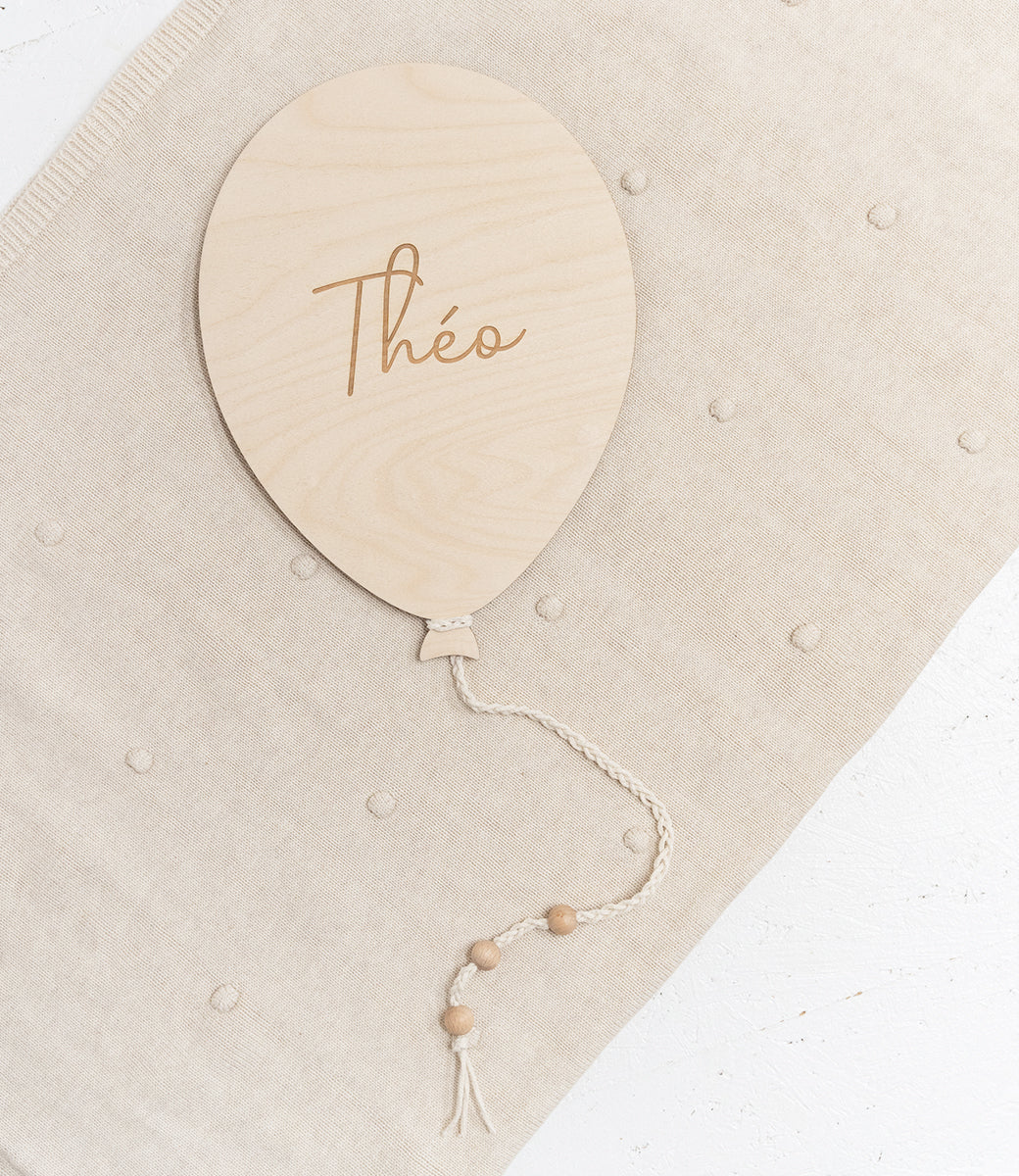 Houten ballon // met naam