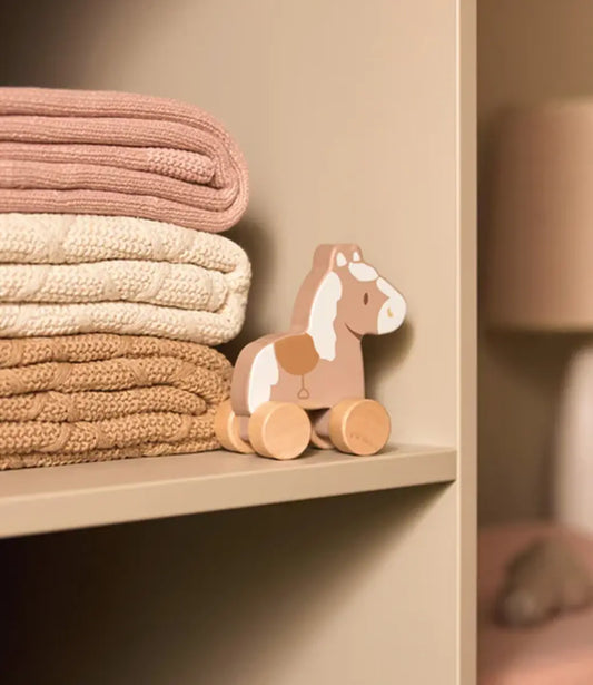 Houten Paard op wielen - Nostalgic Ride Jollein