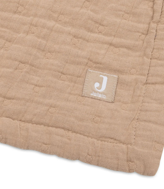 Zomerdeken hydrofiel Jacquard // Biscuit