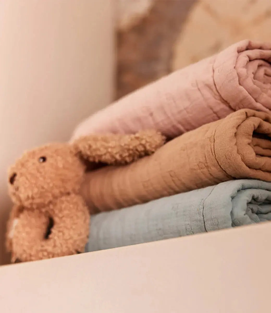 Zomerdeken hydrofiel Jacquard // Sea green Jollein