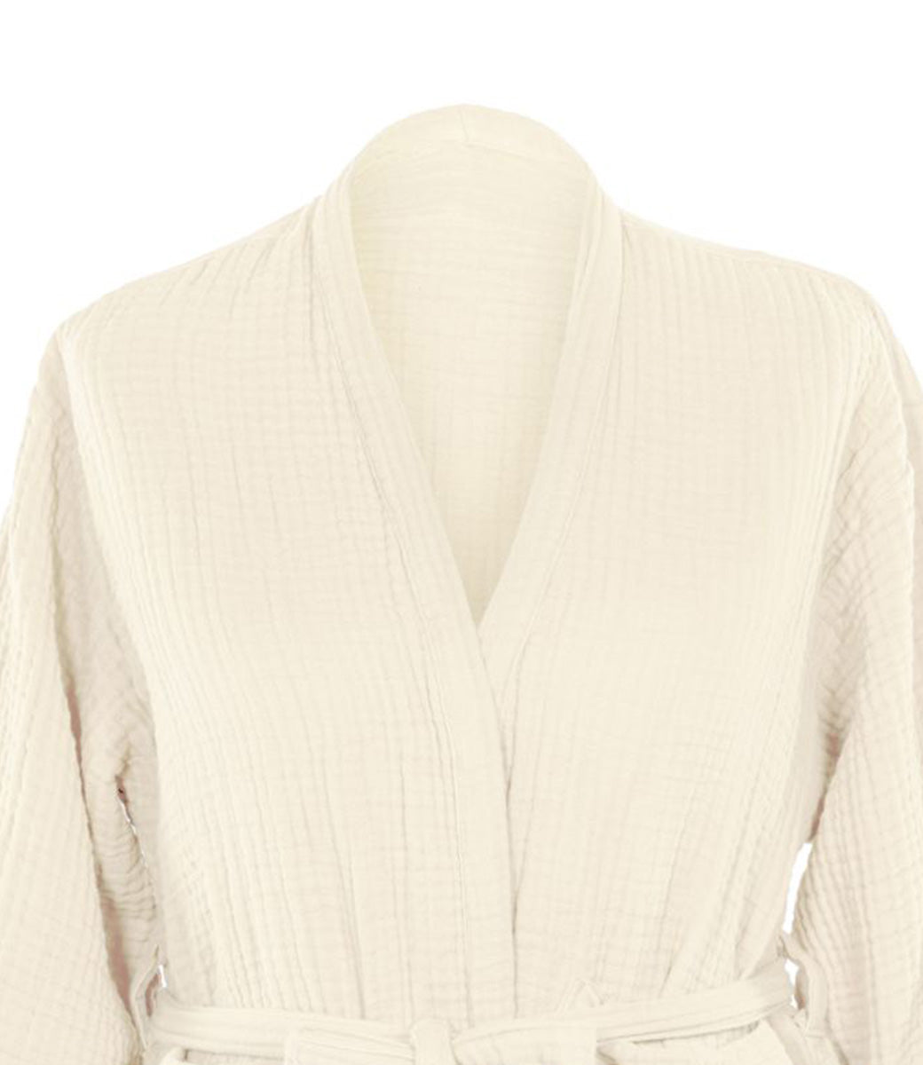 Hydrofiele badjas // Ivory (optie: borduren met naam)