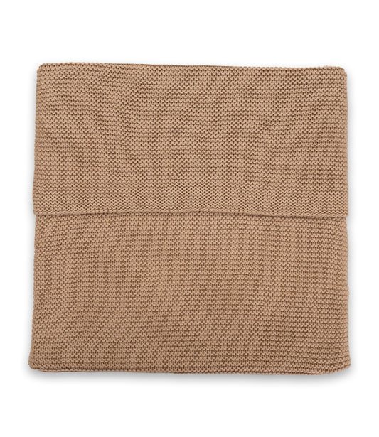 Babydeken incl. naam borduren // Basic knit - Biscuit
