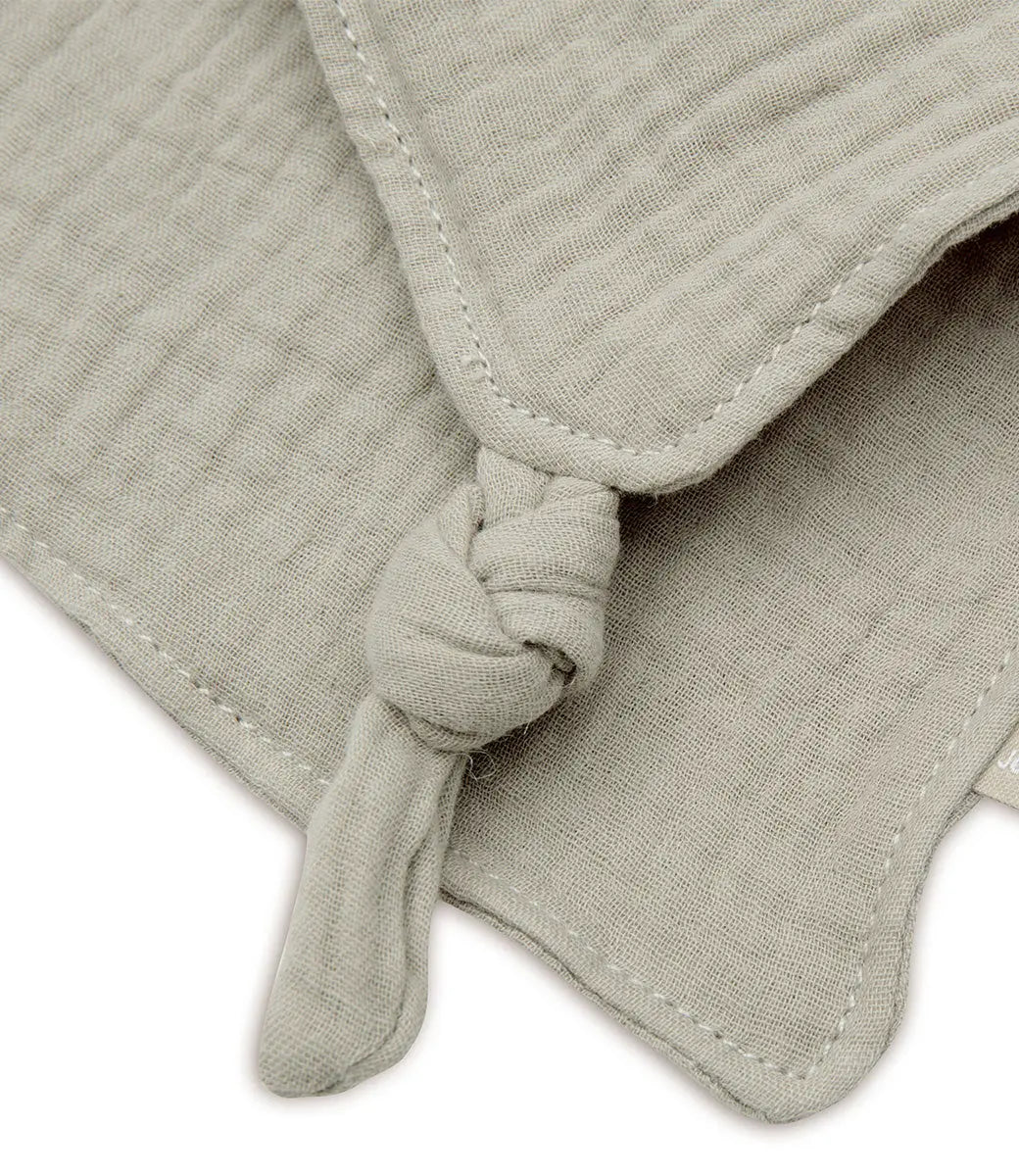 Speendoekje geborduurd // Bunny - Olive green Jollein