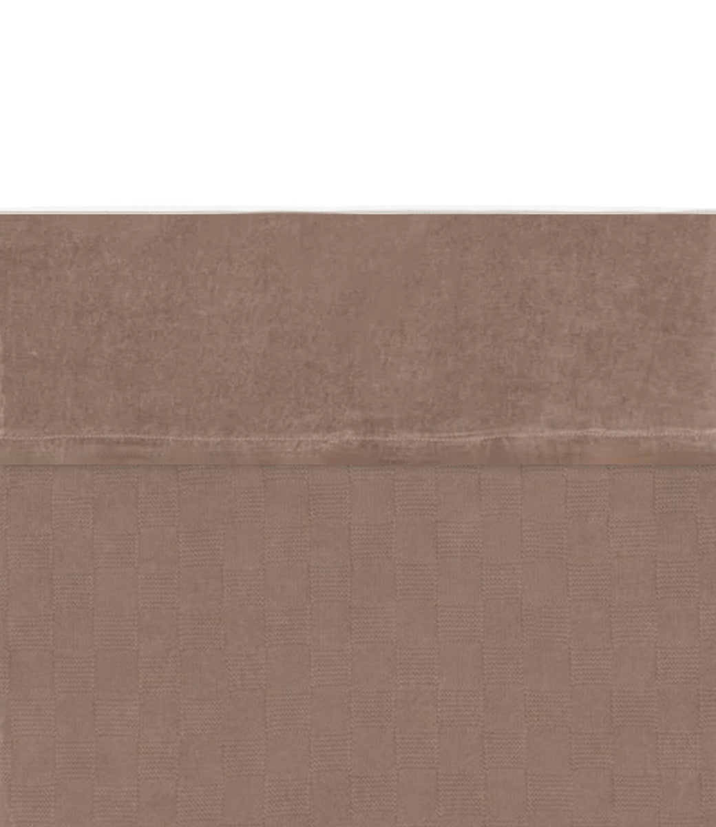 Winter babydeken // Box knit - milky coffee/velvet