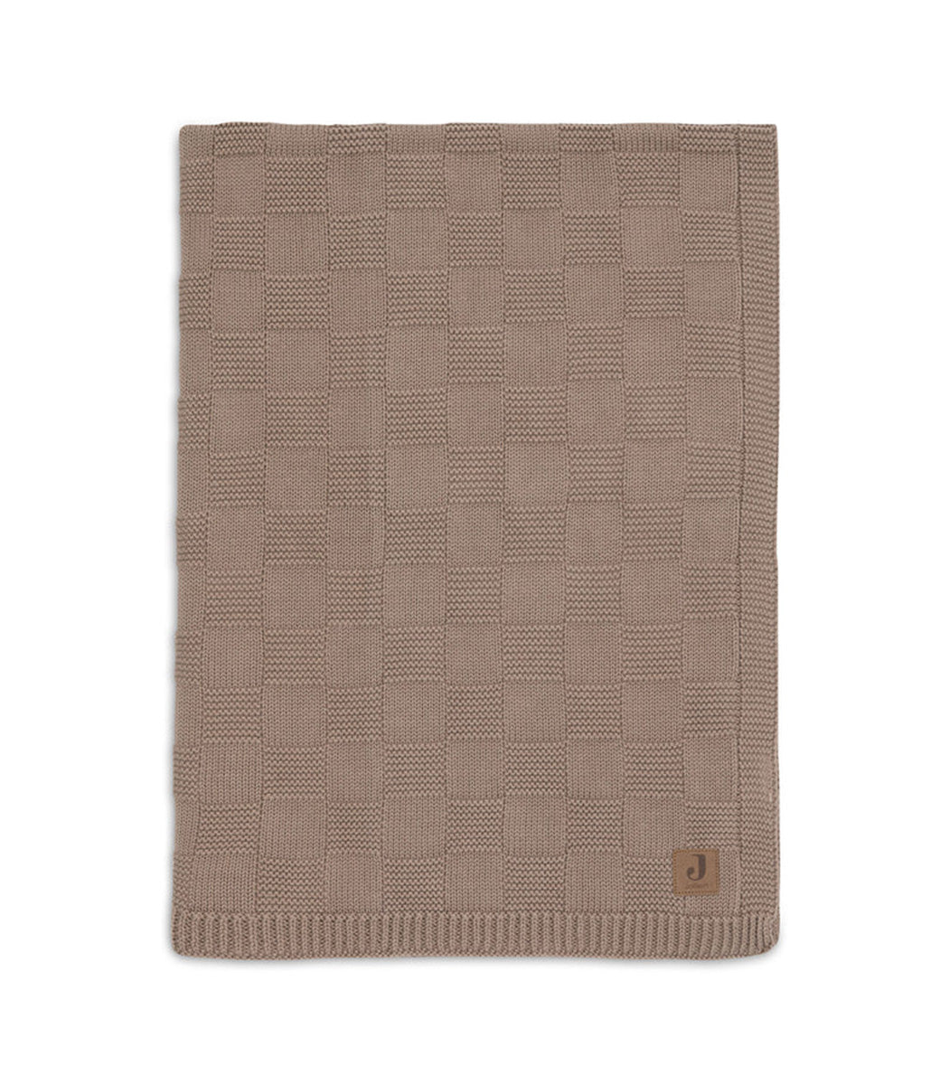 Babydeken Box knit - Milky coffee