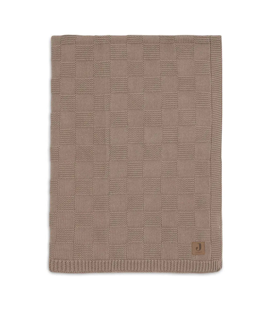 Babydeken Box knit - Milky coffee Jollein