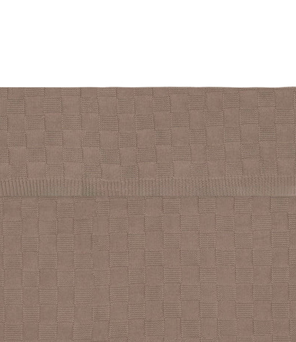 Babydeken Box knit - Milky coffee