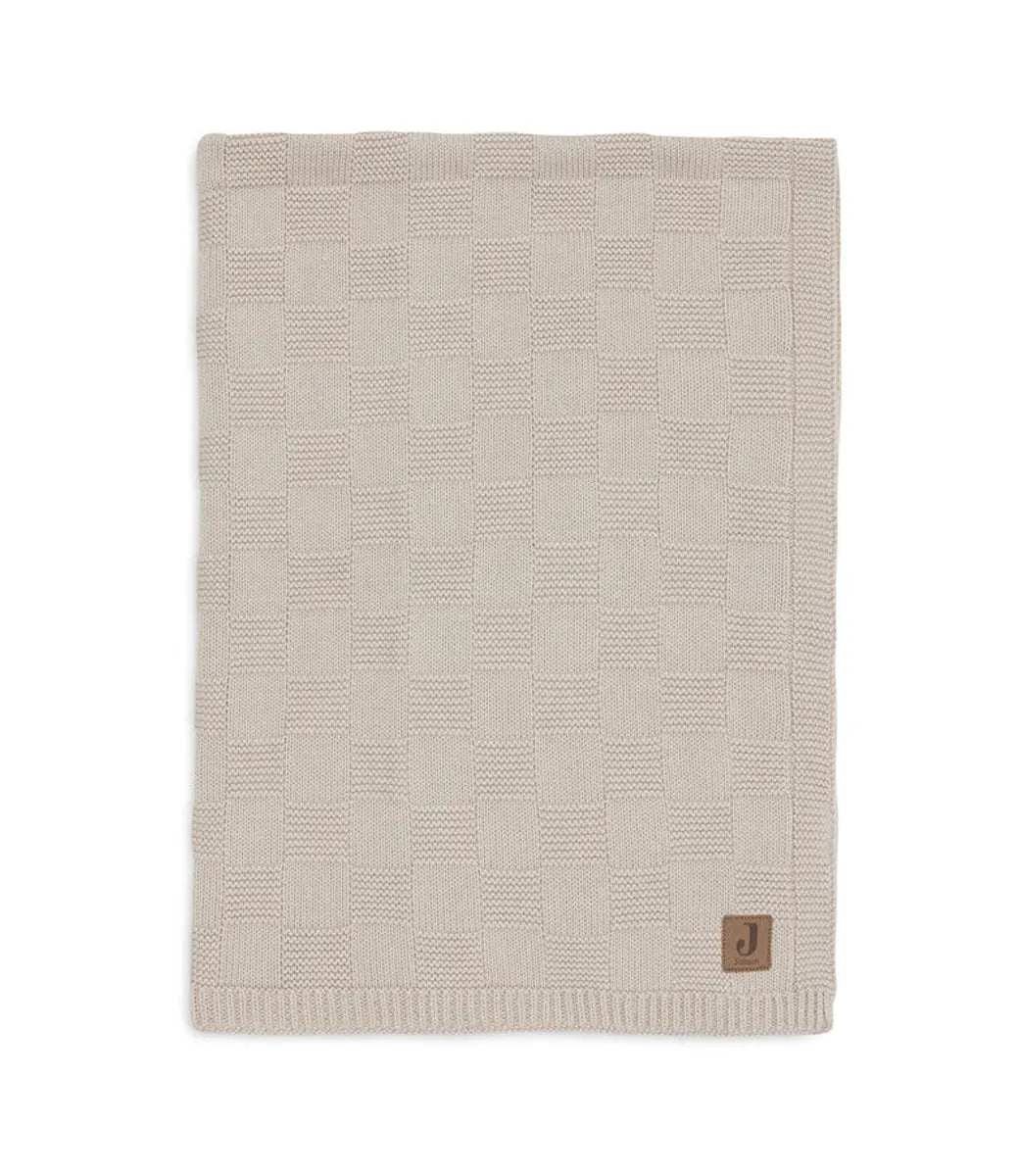 Babydeken Box knit - warm sand Jollein
