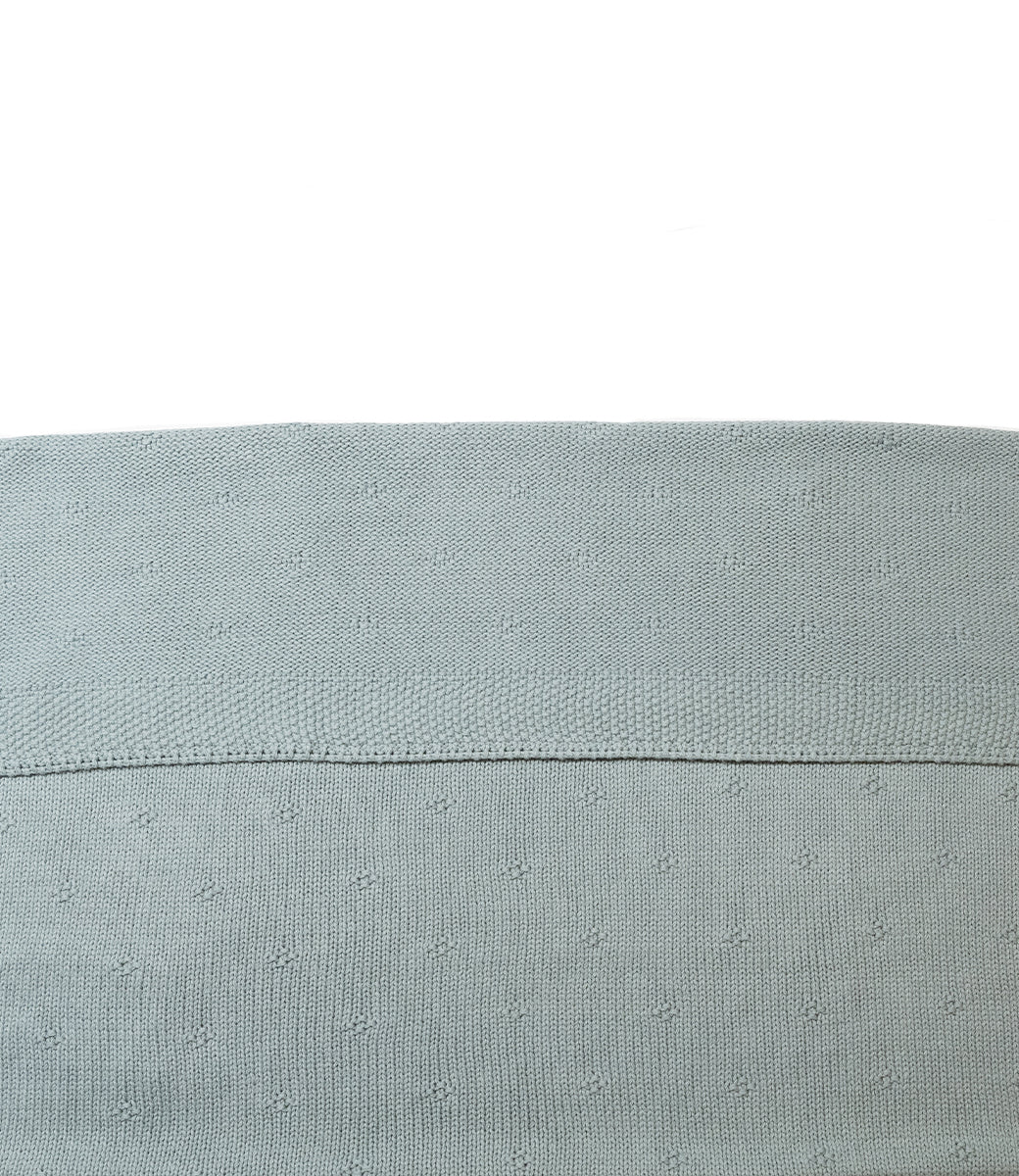 Cosy knit deken - sea green