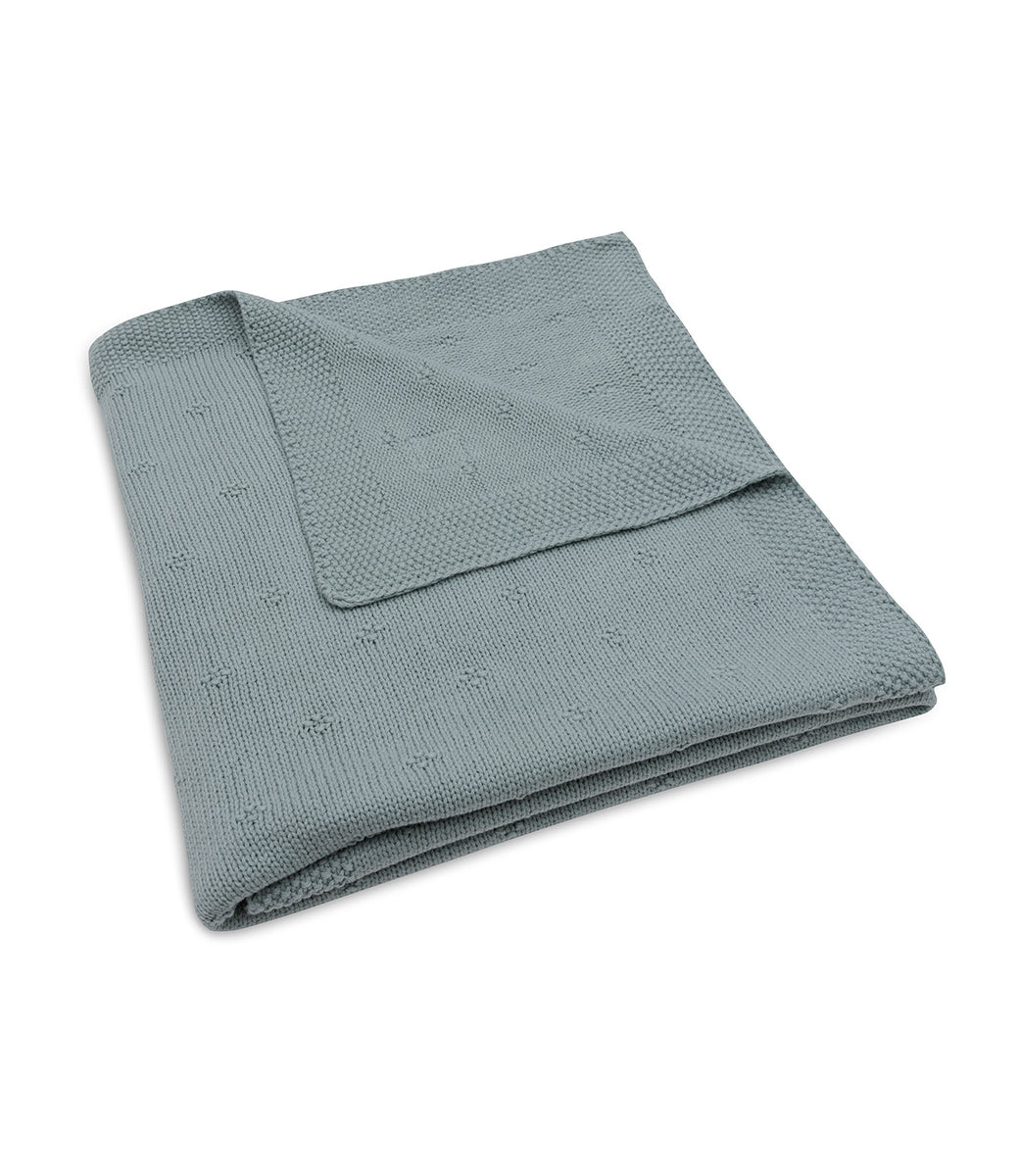 Cosy knit deken - sea green