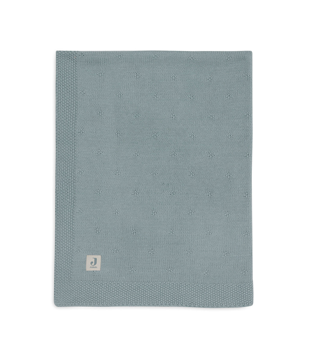 Cosy knit deken - sea green