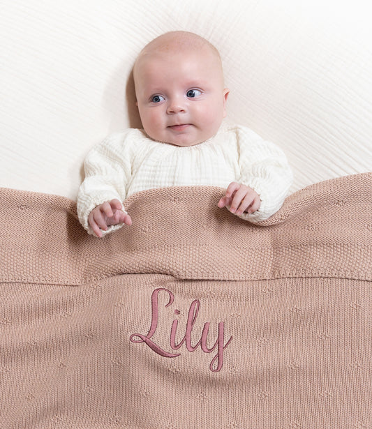 Cosy knit deken - wild rose