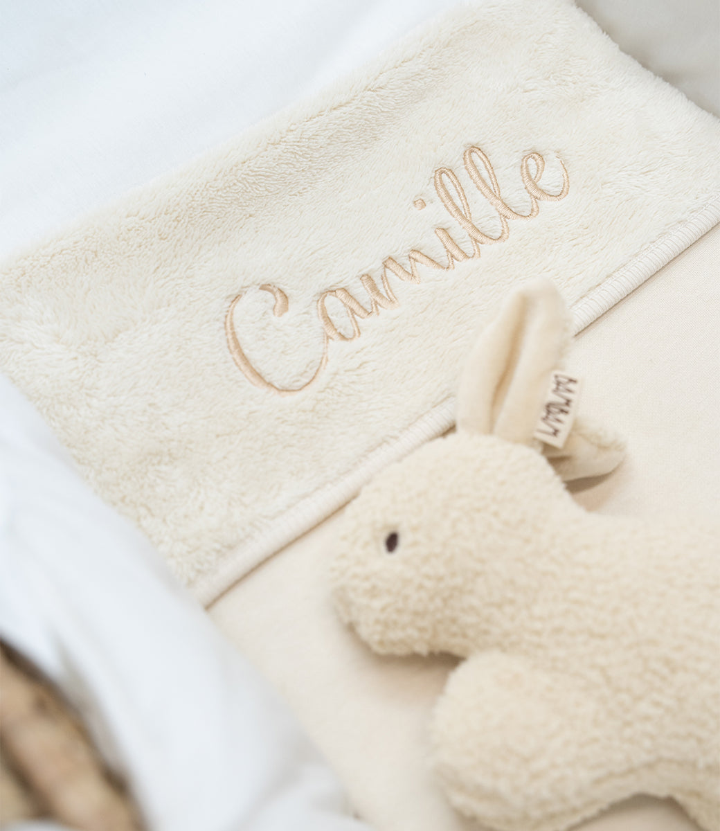 Babydeken cradle // Jersey-Sherpa - oatmeal