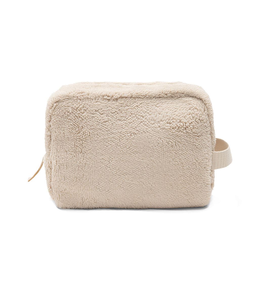 Storage pouch cloudy rib // Milky coffee