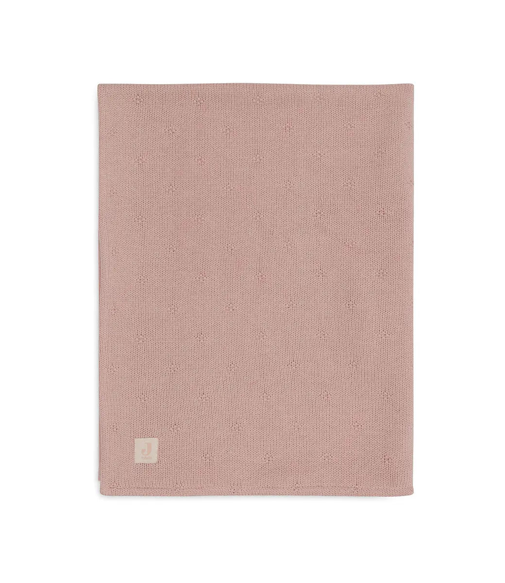 Winterdeken Cosy knit - wild rose Jollein