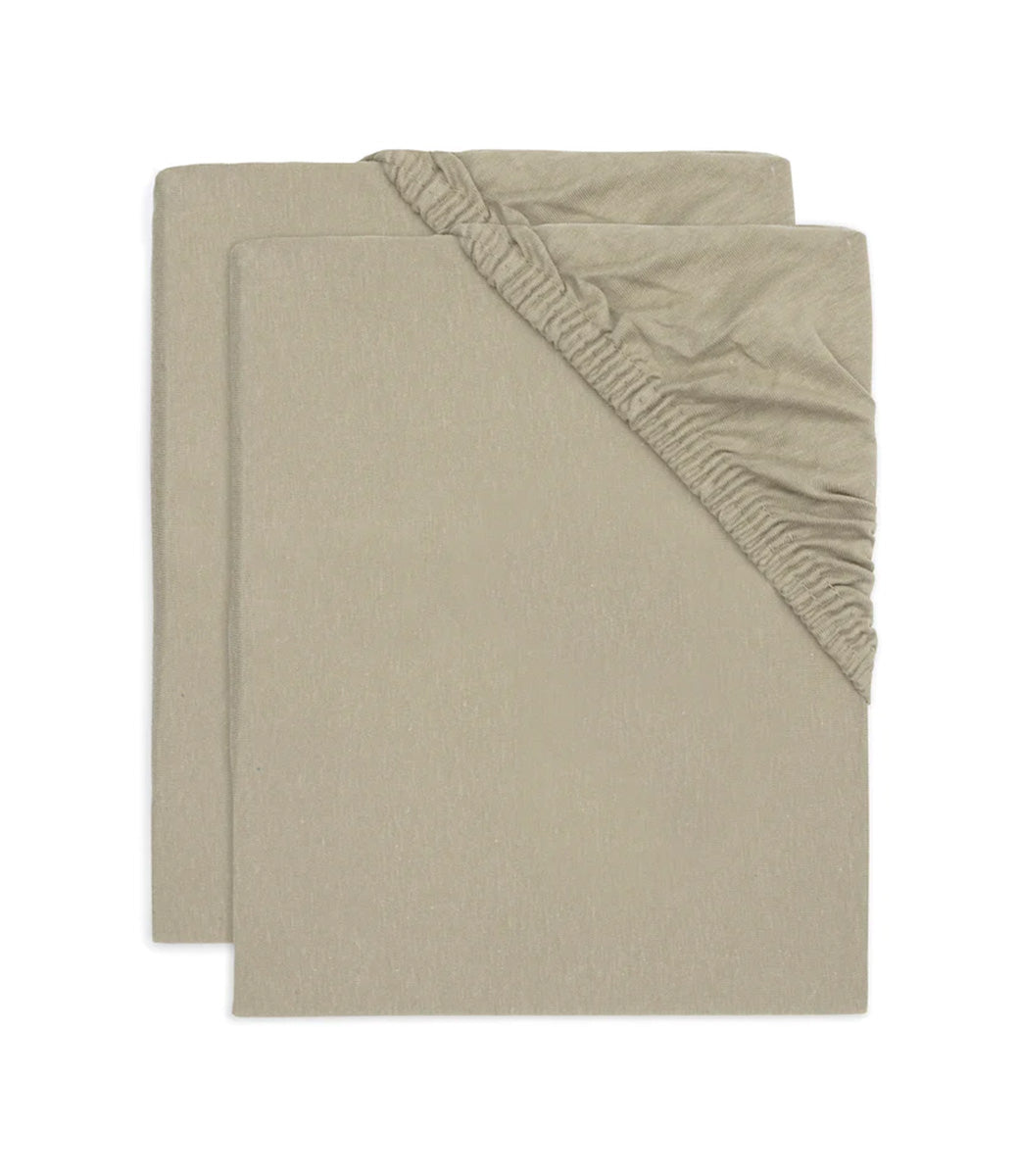 Hoeslaken Jersey 60x120cm - Olive Green (2 pack)