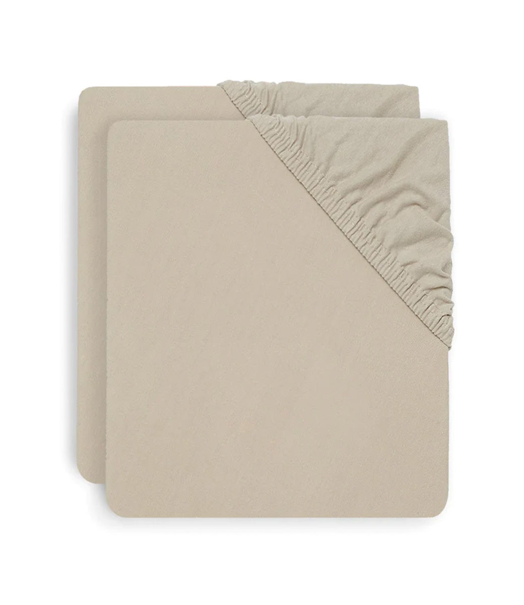 Hoeslaken Jersey 60x120cm - Nougat (2 pack)