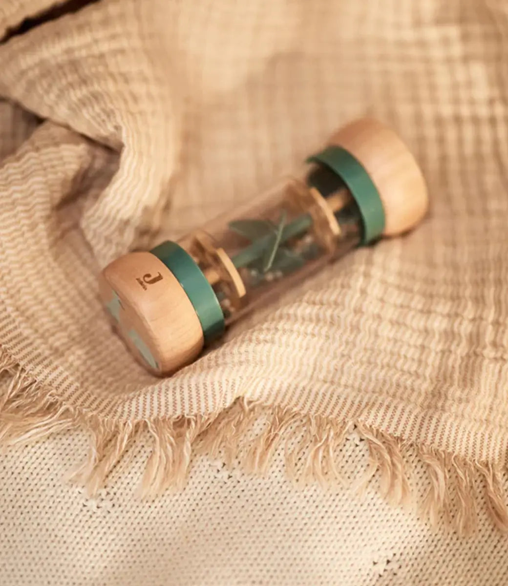 Houten Regenrammelaar - On The Go // Blauw Jollein