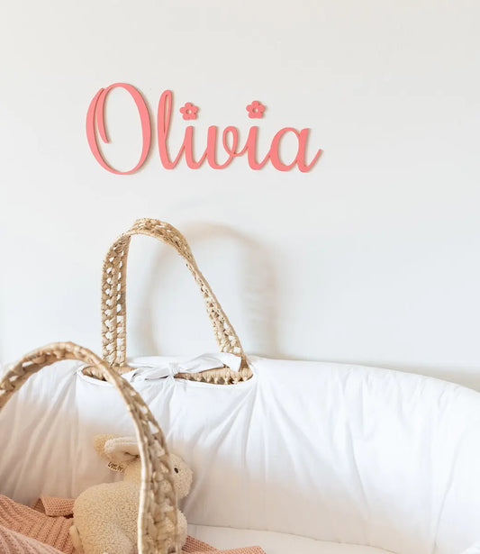 Decoratie naam // Framboos World of Mina