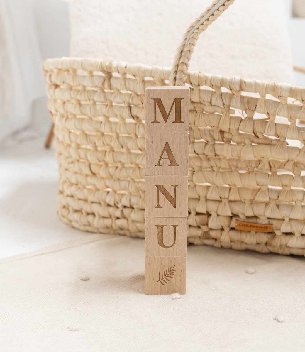 Wooden name blocks // Times