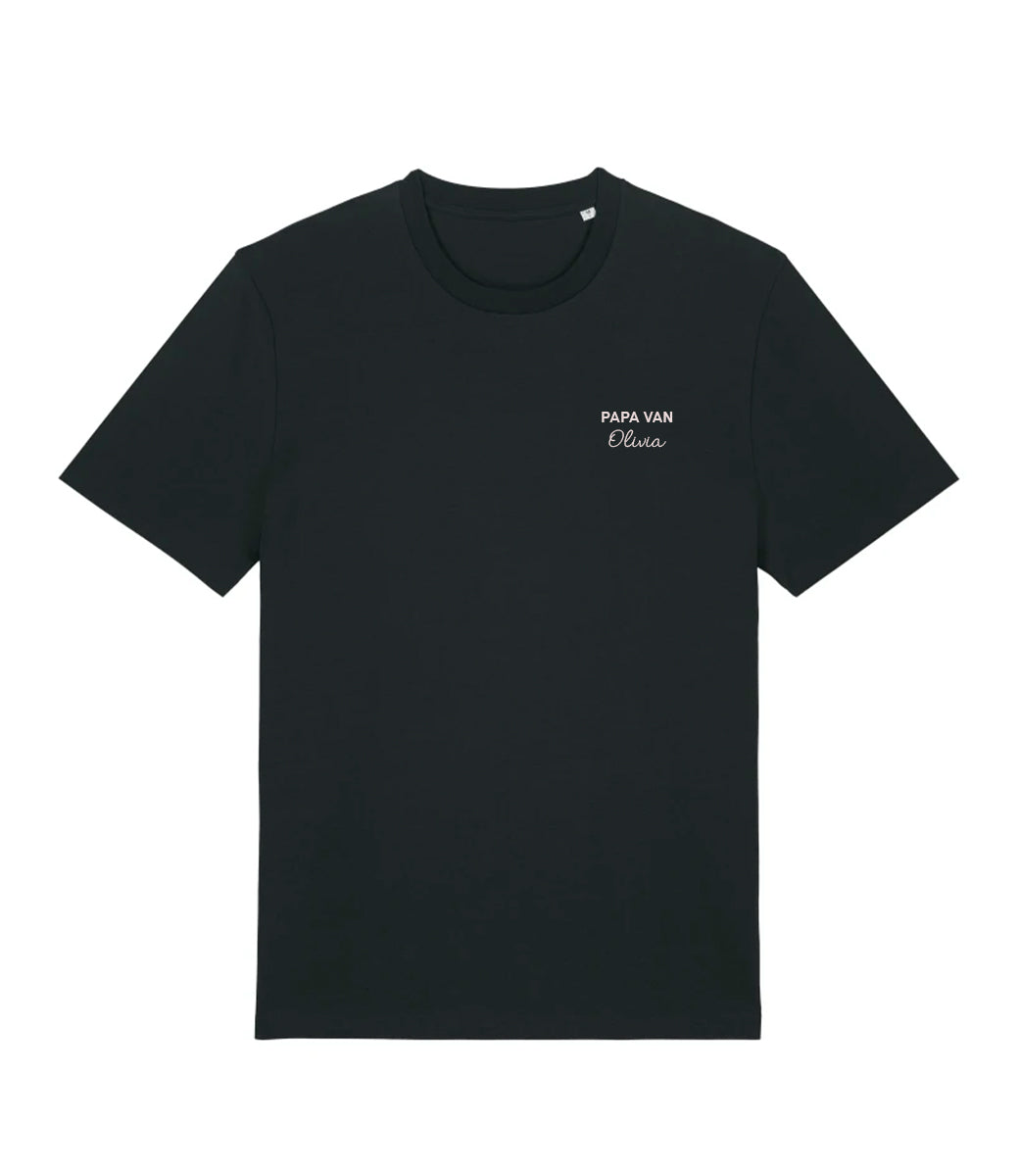 Papa t-shirt - geborduurd