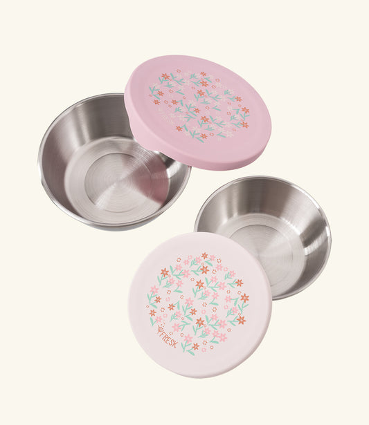 Snackbox set 2 pcs. // Garden flowers