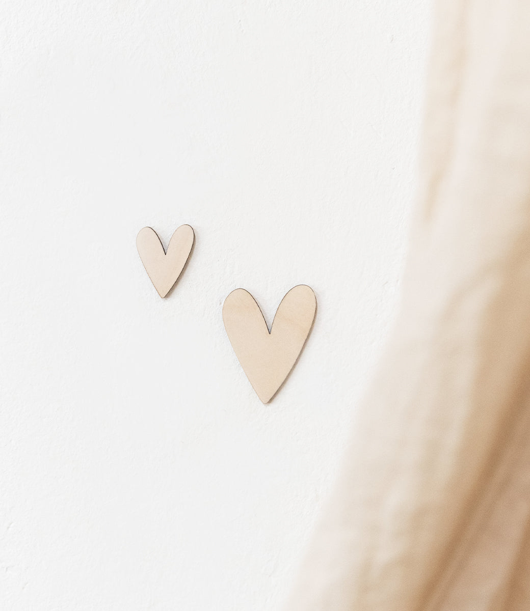 Wooden swallows set 3