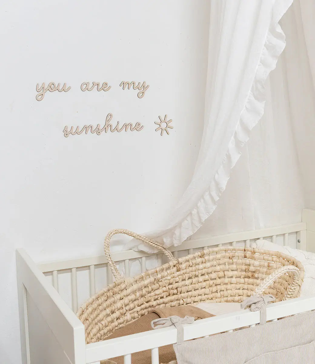 Wooden wall decoration // Boat with name – World of Mina