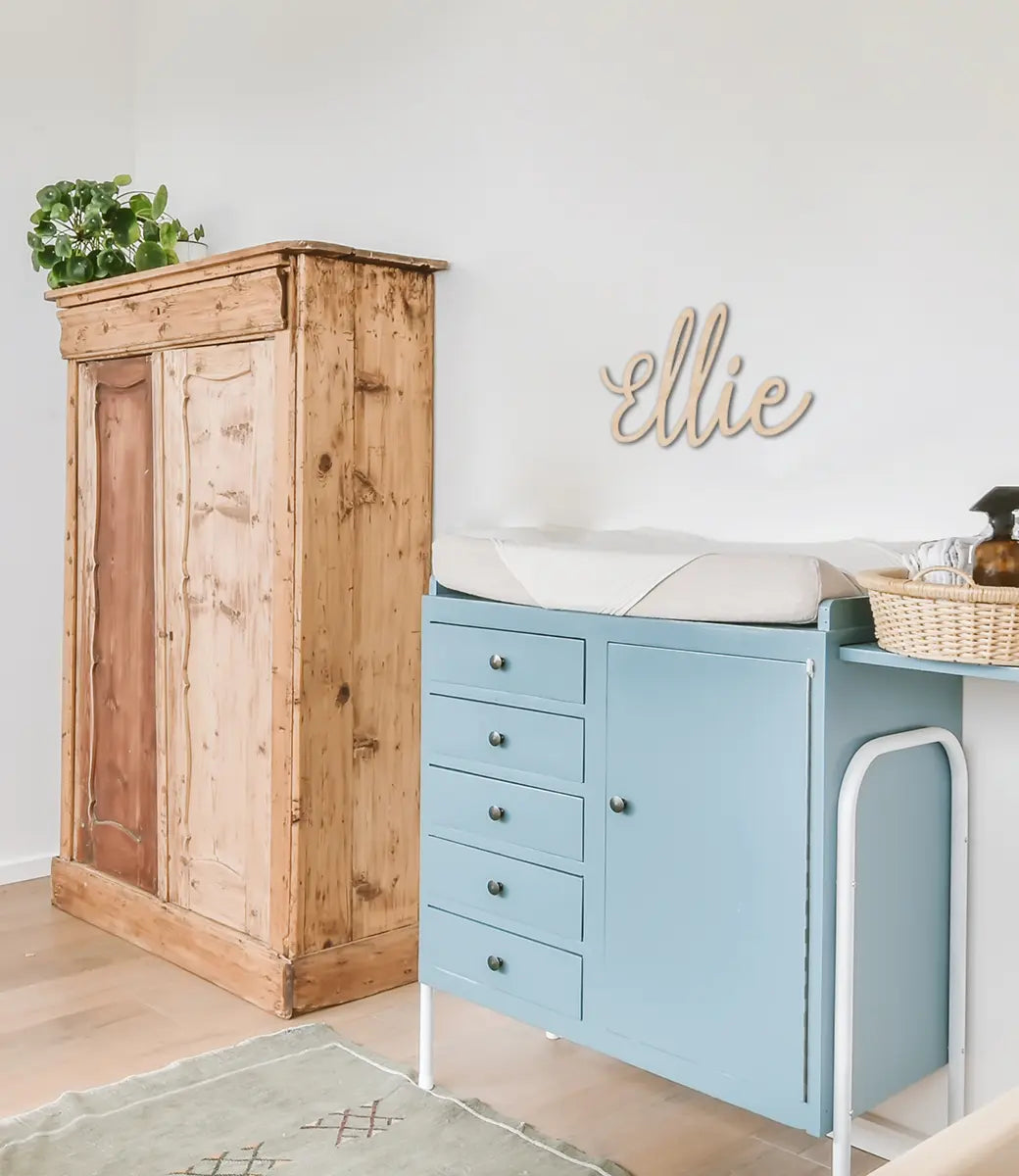 Houten naam // Berken multiplex World of Mina