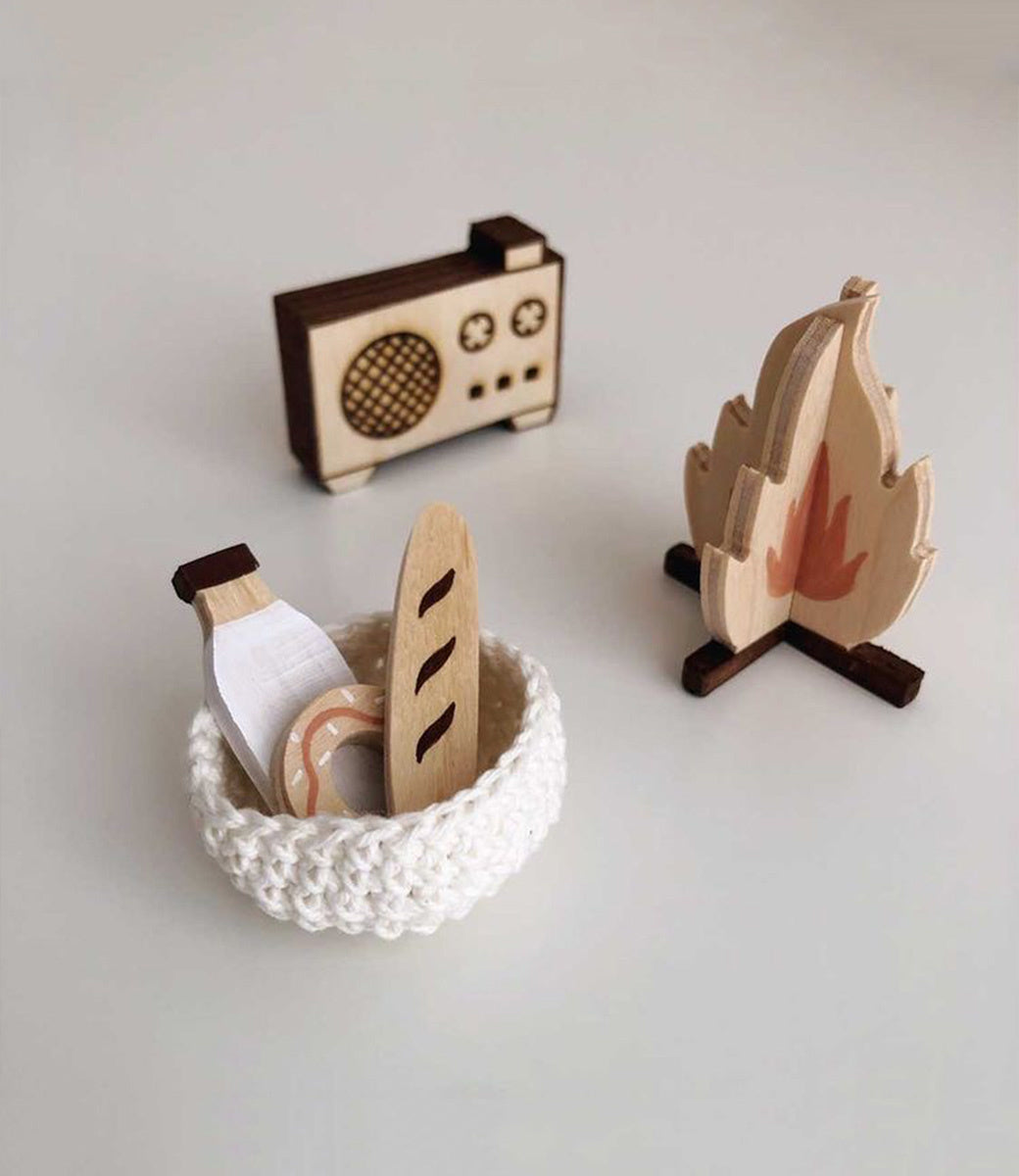 Tent voor houten poppen (excl.pop)