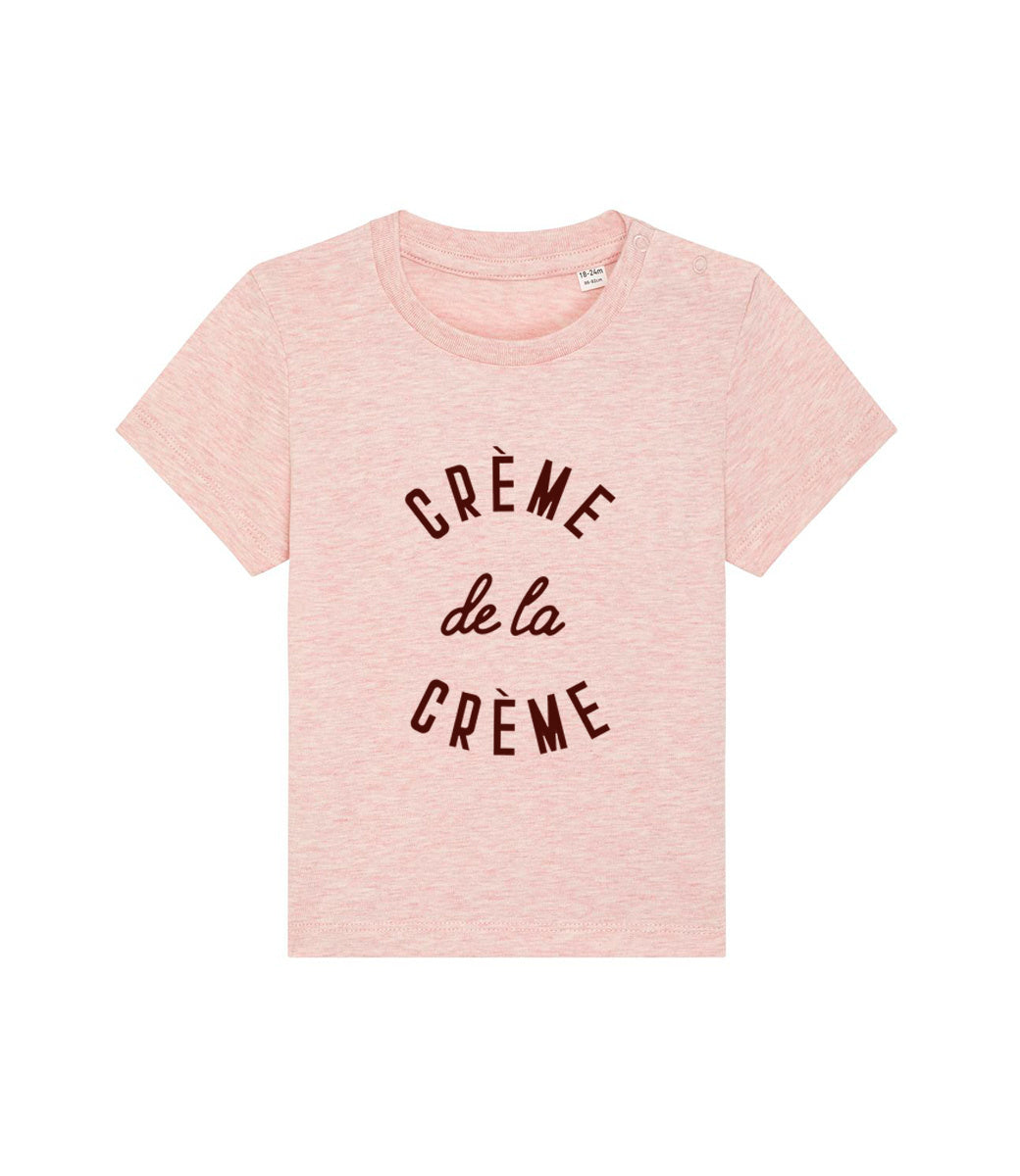 Organic baby t-shirt // Crème de la crème