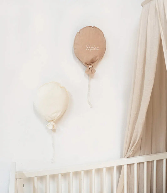 Ballon tetra // biscuit (optie:borduren met naam) Jollein