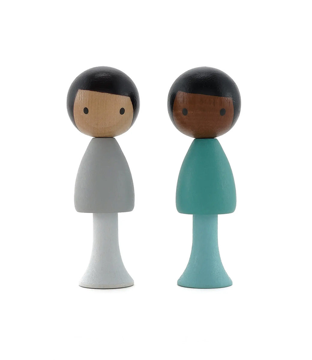 Wooden magnetic dolls // Sam & Justin