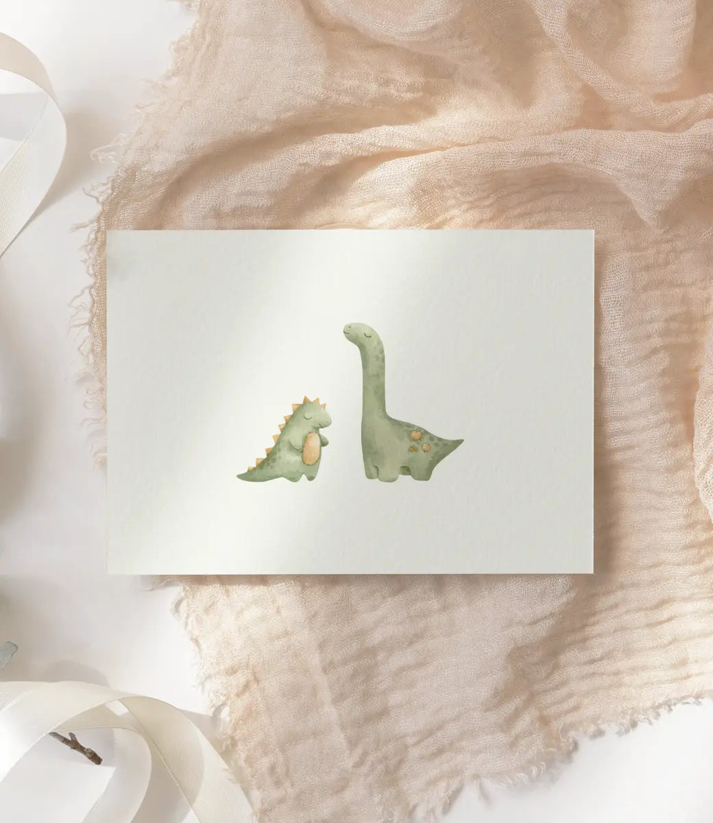 Kaartje A6 // Dino World of Mina