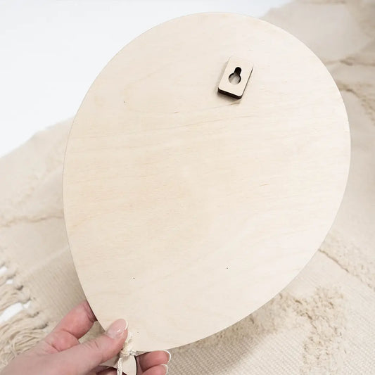 Houten ballon // met naam World of Mina