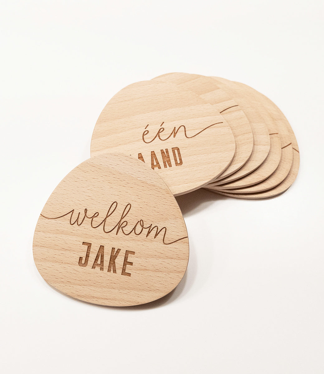 Milestone cards // Months - with name welcome