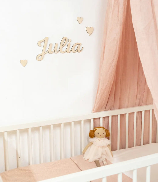 Houten naam // Berken multiplex World of Mina