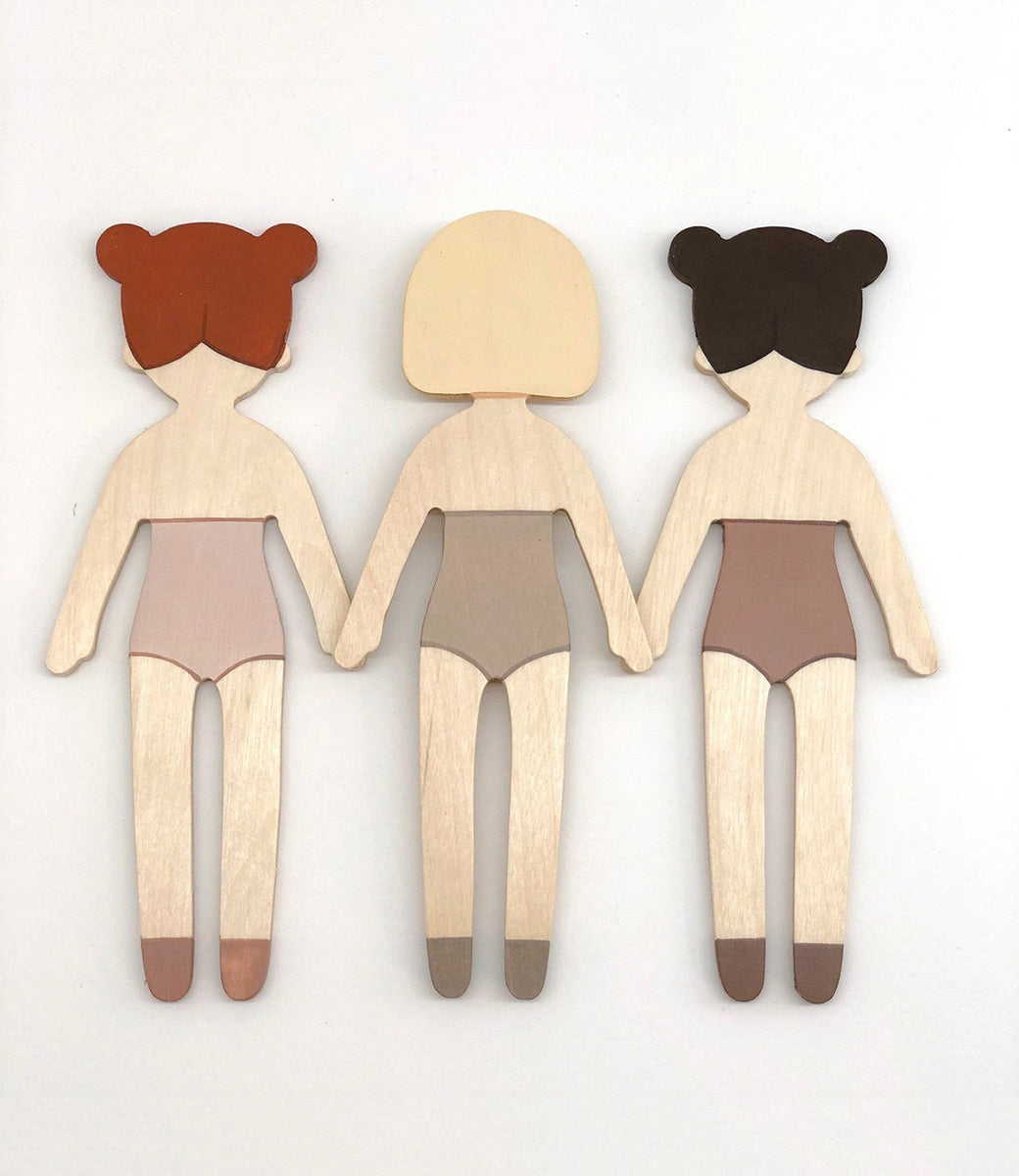 Wooden doll // Mermaid