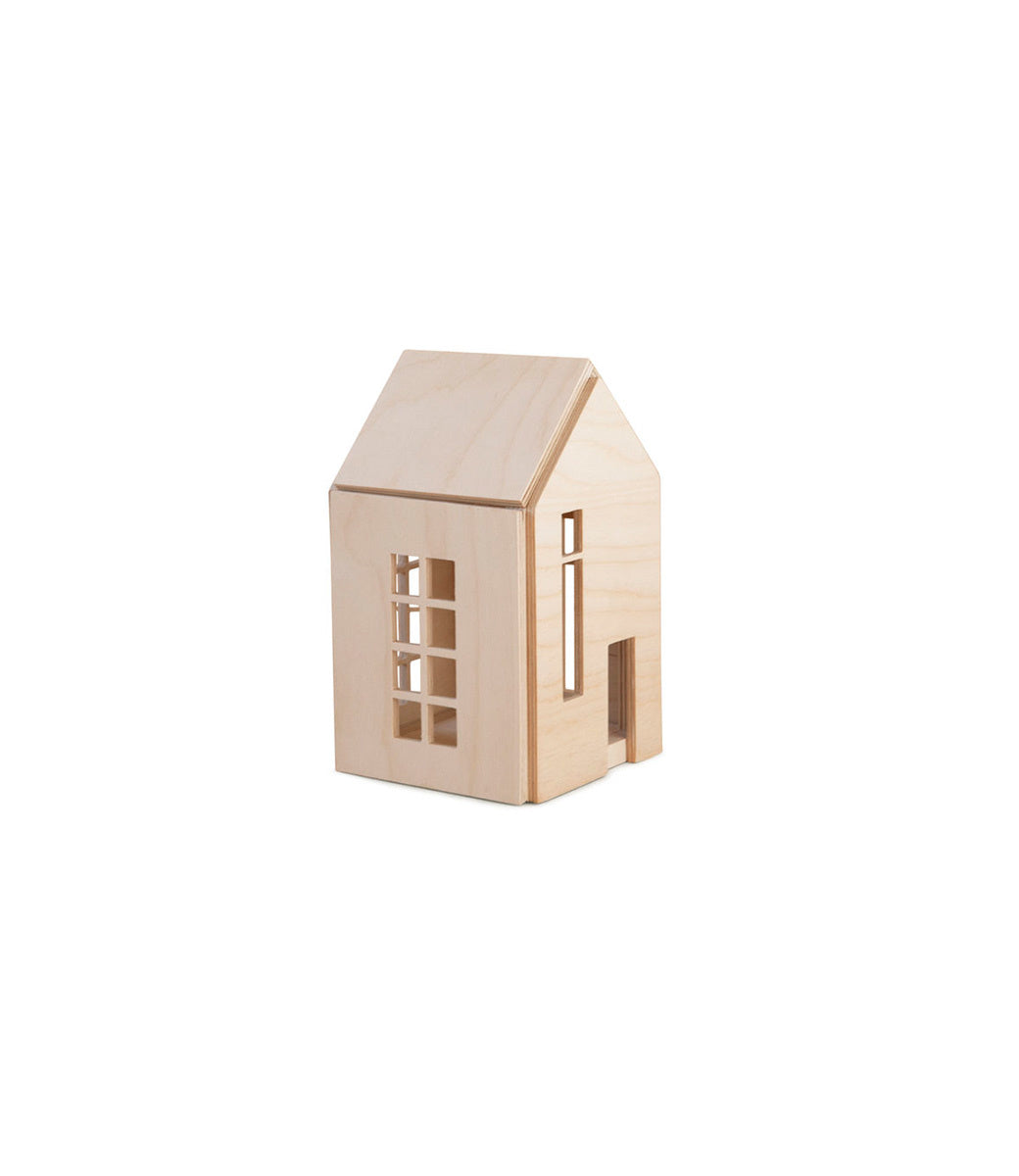 Houten magnetisch huis // Small